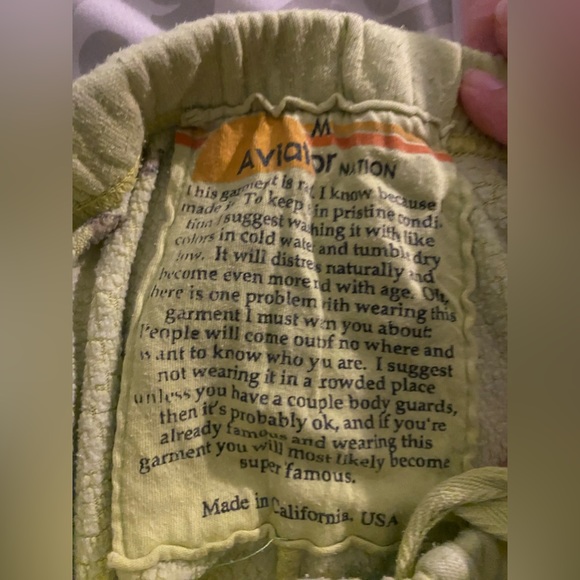 Yellow aviator nation sweatpants - Picture 4 of 4